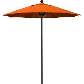 Venture 7-1/2' Patio Umbrella, Black Pole, Sunbrella 2A Tuscan Fabric