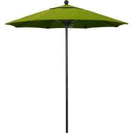 Venture 7-1/2' Patio Umbrella, Black Pole, Olefin Kiwi Fabric