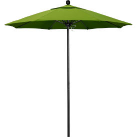 Venture 7-1/2' Patio Umbrella, Black Pole, Sunbrella 2A Macaw Fabric