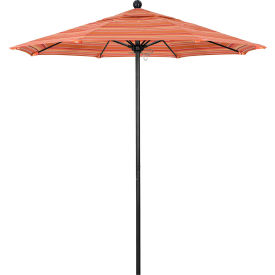 Venture 7-1/2' Patio Umbrella, Black Pole, Sunbrella 1A Dolce Mango Fabric