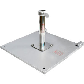 California Umbrella CRL Patio Umbrella Base with 2 Casters, 70 lb., Silver