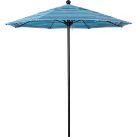 Venture 7-1/2' Patio Umbrella, Black Pole, Sunbrella 1A Dolce Oasis Fabric