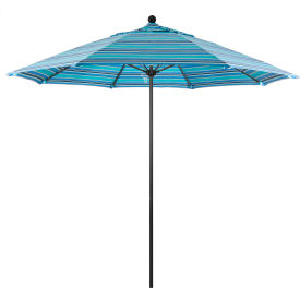 Venture 9' Patio Umbrella, Black Pole, Sunbrella 1A Dolce Oasis Fabric