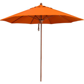 Lodge 9' Round Patio Umbrella, Sunbrella 2A Tuscan Fabric