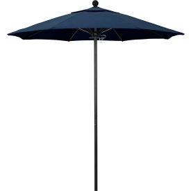 Venture 7-1/2' Patio Umbrella, Black Pole, Sunbrella 1A Spectrum Indigo Fabric