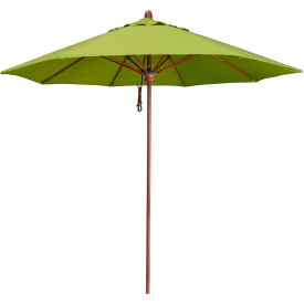 9' Round Patio Umbrella, Sunbrella 2A Macaw Fabric