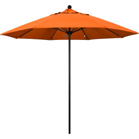 Venture 9' Patio Umbrella, Black Pole, Sunbrella 2A Tuscan Fabric