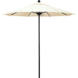 Venture 7-1/2' Patio Umbrella, Black Pole, Sunbrella 1A Canvas Fabric