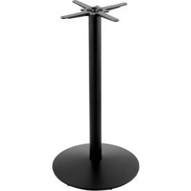 Outdoor Disc Table Base, 22" Diameter x 42"H, Black