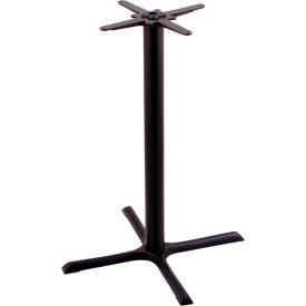 Outdoor X-Shaped Table Base, 30"W x 30"D x 36"H, Black