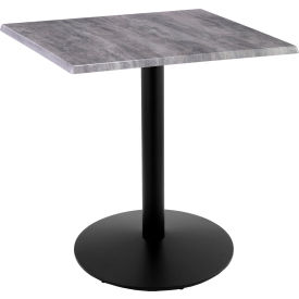 OD214 Enduro Outdoor Table, Disc Base, 30"W x 30"D x 36"H, Graystone Top