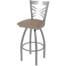 30" Swivel Outdoor Bar Stool, Breeze Farro Seat