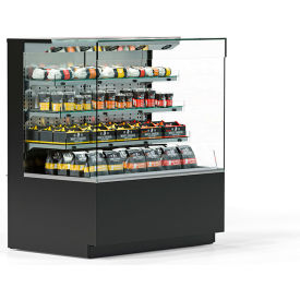 Heated Self-Serve Case, 35-3/4"W x 33"D x 54-5/8"H, Black