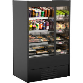 Refrigerated & Heated Self-Service Case, 39"W x 26-1/8"D x 63-3/8"H, Black