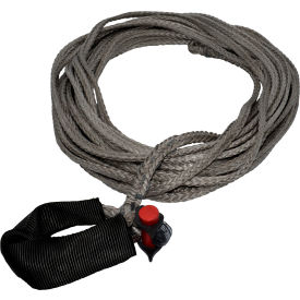 Synthetic Winch Line with Integrated Shackle, 3/16" Dia. x 50'L