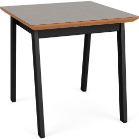 Newport Reception End Table, 20" x 20", Black Frame, Sarum Twill Top