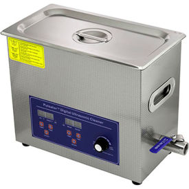Digital Ultrasonic Cleaner, 1.6 Gallon Capacity, Silver/Blue