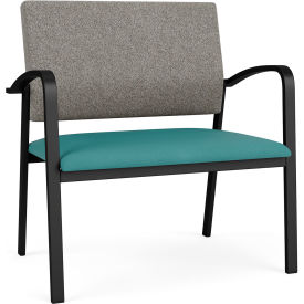 Newport Bariatric Chair, Black Frame, Connelly Dove Back, Patriot Plus Sea Vinyl Seat