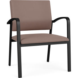 Newport Wide Guest Chair, Black Frame, Goose Fabric