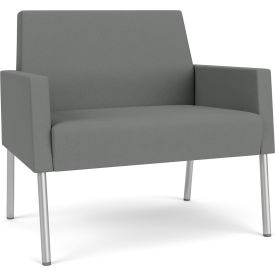 Mystic Lounge Bariatric Chair, Silver Frame, Open House Asteroid Fabric