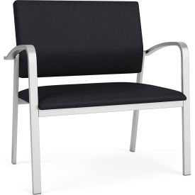 Bariatric Chair, Silver Frame, Patriot Plus Black Vinyl