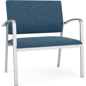 Newport Bariatric Chair, Silver Frame, Connelly Blue Jay Fabric