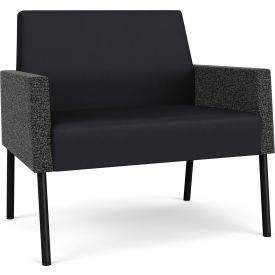 Mystic Lounge Bariatric Chair, Black Frame, Patriot Plus Black Vinyl Back & Seat