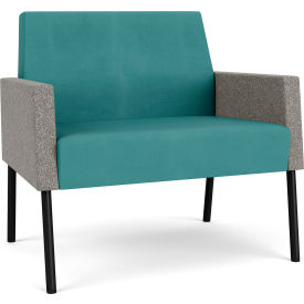 Mystic Lounge Bariatric Chair, Black Frame, Patriot Plus Sea Vinyl Back & Seat