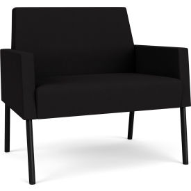 Mystic Lounge Bariatric Chair, Black Frame, Black Fabric