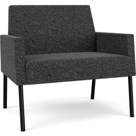 Lesro Mystic Lounge Bariatric Chair Black Frame Black Fabric