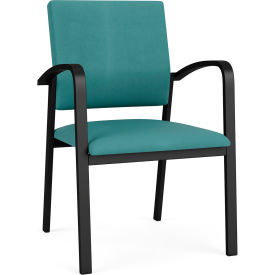 Newport Guest Chair, Black Frame, Patriot Plus Sea Vinyl