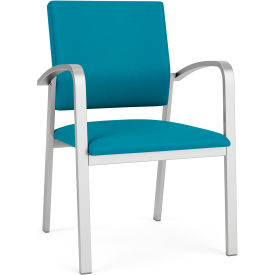 Newport Guest Chair, Silver Frame, Open House Waterfall Fabric