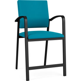 Newport Hip Guest Chair, Black Frame, Waterfall Fabric