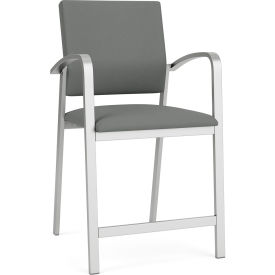 Newport Hip Guest Chair, Silver Frame, Open House Asteroid Fabric