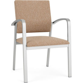 Newport Guest Chair, Silver Frame, Connelly Wren Fabric