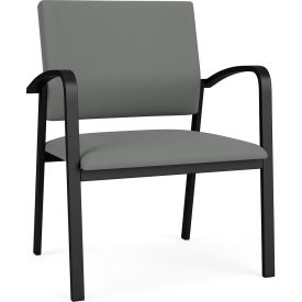 Newport Wide Guest Chair, Black Frame, Open House Asteroid Fabric