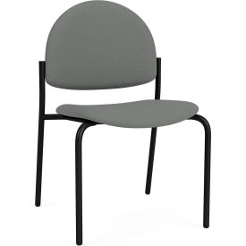 Chat Armless Guest Chair, Black Frame, Asteroid Fabric