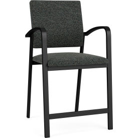 Newport Hip Guest Chair, Black Frame, Connelly Crow Fabric