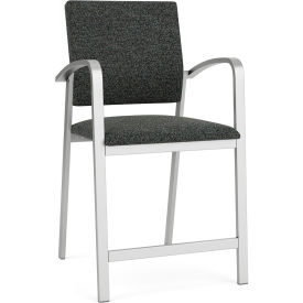 Newport Hip Guest Chair, Silver Frame, Connelly Crow Fabric