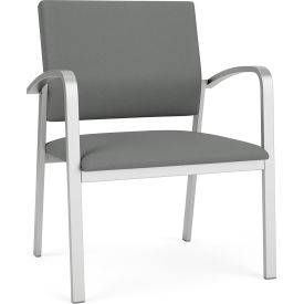 Newport Wide Guest Chair, Silver Frame, Asteroid Fabric