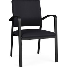 Newport Guest Chair, Black Frame, Patriot Plus Black Vinyl