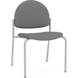 Armless Guest Chair, Silver Frame, Asteroid Fabric