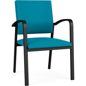 Newport Guest Chair, Black Frame, Waterfall Fabric