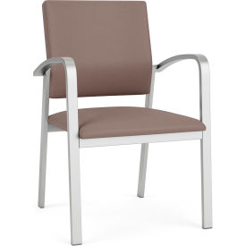 Newport Guest Chair, Silver Frame, Goose Fabric