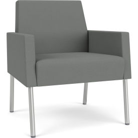 Mystic Lounge Guest Chair, Silver Frame, Asteroid Fabric