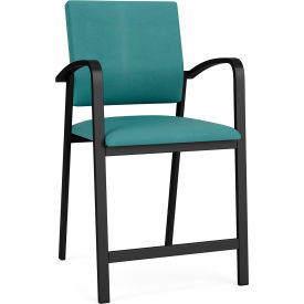 Newport Hip Guest Chair, Black Frame, Patriot Plus Sea Vinyl