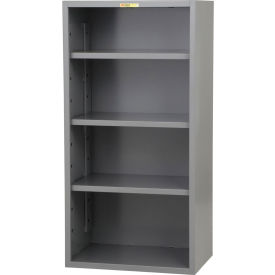 5 Shelf, Heavy Duty Welded Steel Closed Shelving, 60-1/4"W x 24-1/2"D x 72"H, Starter, Gray