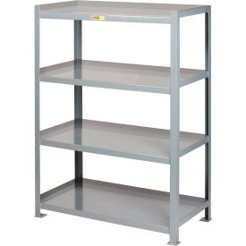 4 Shelf, HD Welded Steel Open Shelving, 48"W x 24"D x 72"H, Starter, 12 GA, Gray