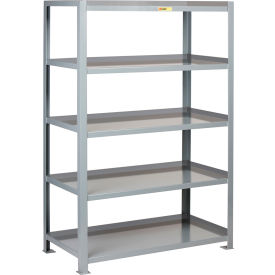 5 Shelf, HD Welded Steel Open Shelving, 48"W x 30"D x 72"H, Starter, 12 GA, Gray