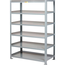 6 Shelf, HD Welded Steel Open Shelving, 60"W x 24"D x 72"H, Starter, 12 GA, Gray
